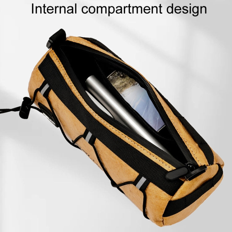 ESLNF Outdoor Large Capacity Bicycle Bag Mountain Bike Cycling Waterproof Satchel(Brown) - free shipping - PMC TechLife - Order now!