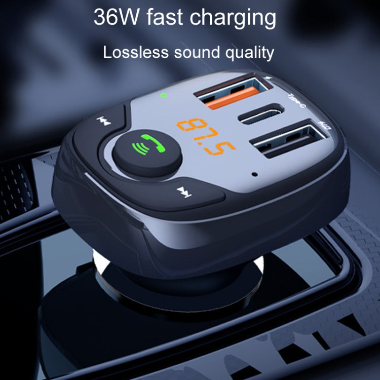 36W Car Bluetooth MP3 Player FM Transmitter Multifunctional Car Charger, Model: S-15PD - Bluetooth Car Kits by PMC Jewellery | Online Shopping South Africa | PMC Jewellery | Buy Now Pay Later Mobicred