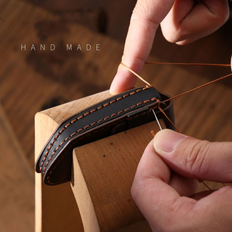 For 2024 BMW X7 Hallmo Cowhide Car Key Protection Cover(Blue) - free shipping - PMC TechLife - Order now!