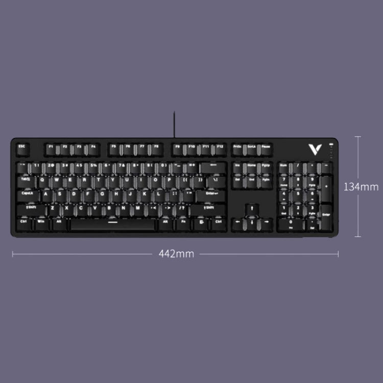 Rapoo V500DIY Mechanical Keyboard With Light Effect 18 Keys Hot Swap Fast Silver Shaft Desktop Laptop Wired Keyboard(White) - Wired Keyboard by Rapoo | Online Shopping South Africa | PMC Jewellery | Buy Now Pay Later Mobicred