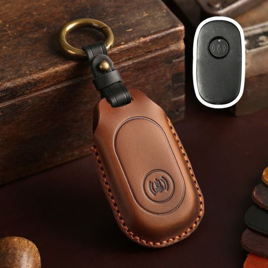 For Sanyang Hallmo Motorcycle Remote Key Protective Case(Brown) - Car Key Cases by Hallmo | Online Shopping South Africa | PMC Jewellery | Buy Now Pay Later Mobicred