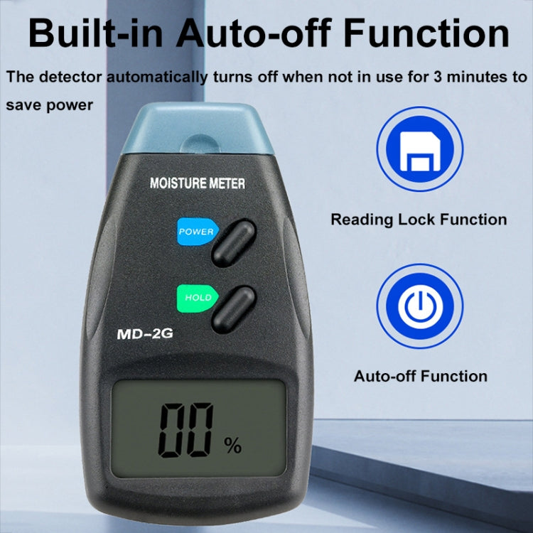 MD-2G 2 Pin LCD Screen Digital Display Wood Moisture and Humidity Detector - PH & Moisture Meter by PMC TechLife | Online Shopping South Africa | PMC TechLife | Buy Now Pay Later Mobicred