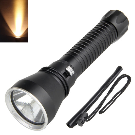 XHP70.2  Diving Flashlight 3000 Lumens IPX8 Waterproof Underwater 80m Without Battery Yellow Light - Diving Flashlight by PMC Jewellery | Online Shopping South Africa | PMC Jewellery | Buy Now Pay Later Mobicred