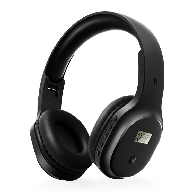 A8 Charging Version Portable Digital Display FM Headphone(Black) - Radio Player by PMC TechLife | Online Shopping South Africa | PMC TechLife | Buy Now Pay Later Mobicred