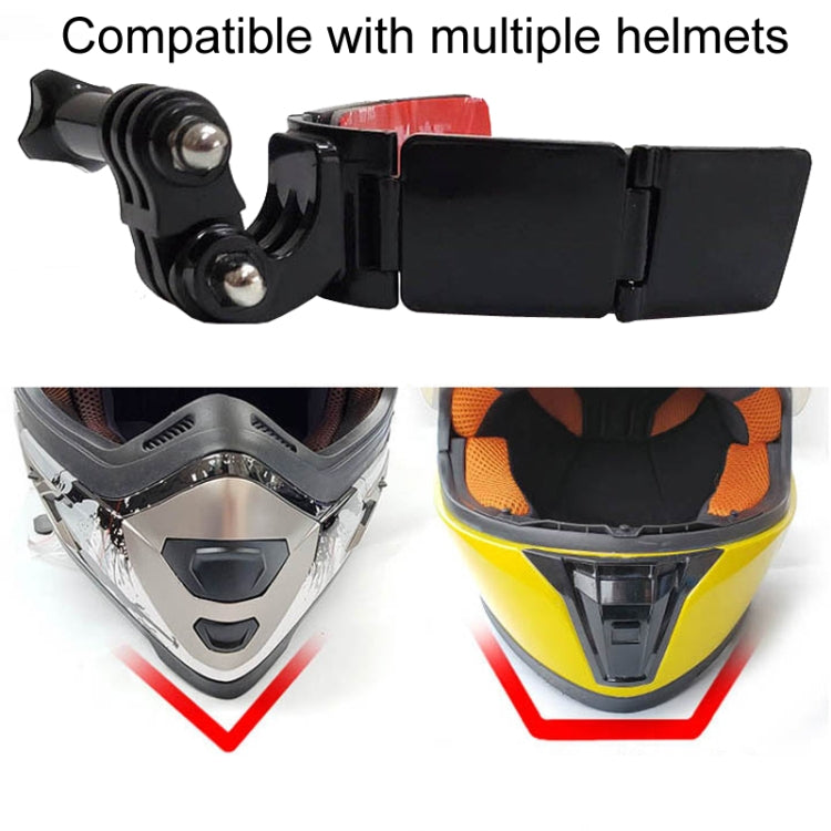 TUYU Motorcycle Integrated Hinged Helmet Chin Sports Camera Mounting Bracket, Style: With 2 Stickers - free shipping - PMC TechLife - Order now!