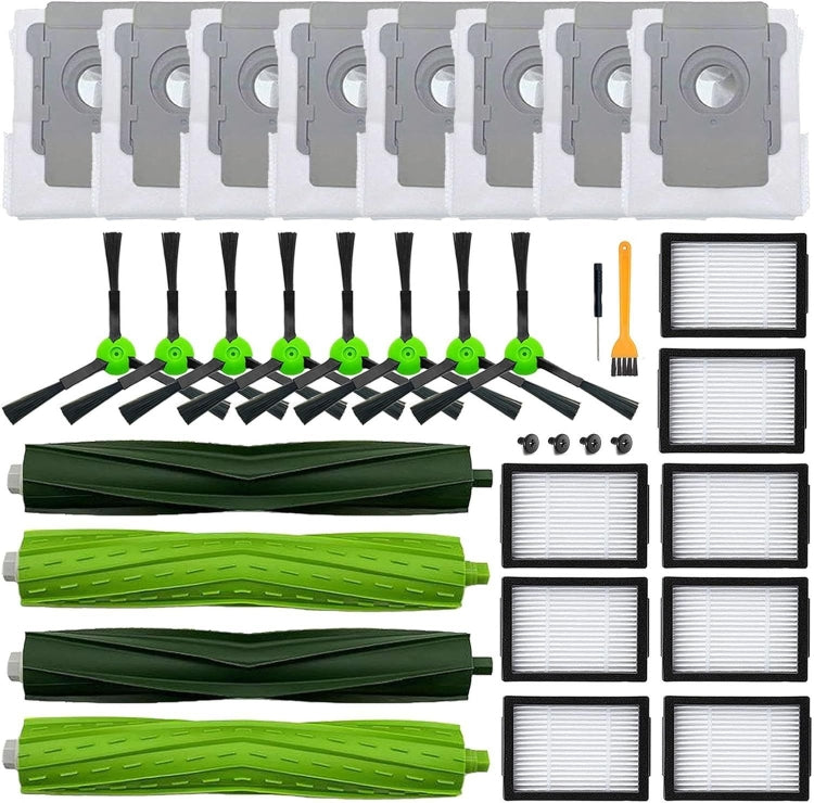 For iRobot Roomba i7 / i7+ / E5 / E6 Series Robot Vacuum 28pcs /Set Black - free shipping - PMC Jewellery - Order now!