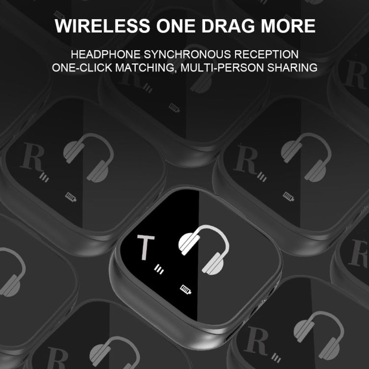 5.8G Wireless In Ear Monitor System Dual-Earphone Monitoring Transmitter Receiver, Spec: One To Two - Microphone by PMC Jewellery | Online Shopping South Africa | PMC Jewellery | Buy Now Pay Later Mobicred