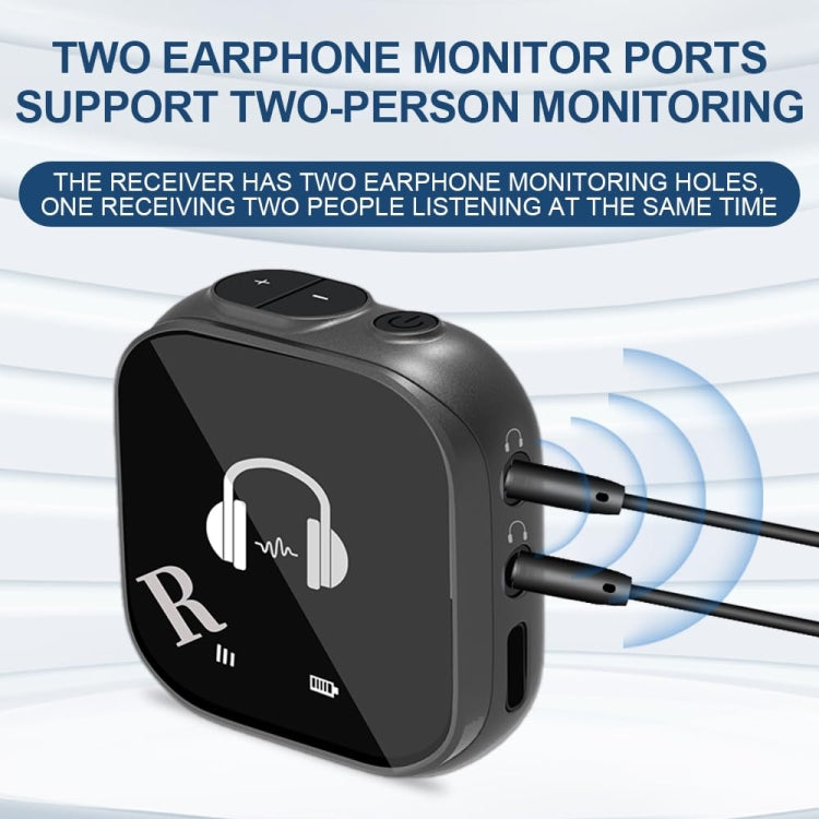 5.8G Wireless In Ear Monitor System Dual-Earphone Monitoring Transmitter Receiver, Spec: One To Two - Microphone by PMC Jewellery | Online Shopping South Africa | PMC Jewellery | Buy Now Pay Later Mobicred