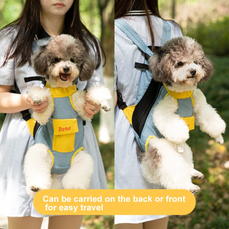 DONO Pet Four-legged Bag Outdoor Carrying Bag Breathable Backpack, Size: XL(Red White) - Pet Storages & Bags by DONO | Online Shopping South Africa | PMC TechLife | Buy Now Pay Later Mobicred