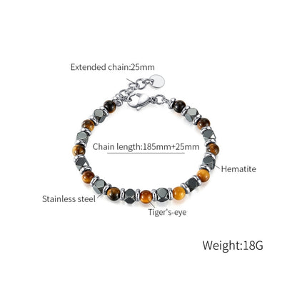 OPK GS1573 Personalized Splicing Stainless Steel Bracelet - Bracelets by OPK | Online Shopping South Africa | PMC Jewellery | Buy Now Pay Later Mobicred