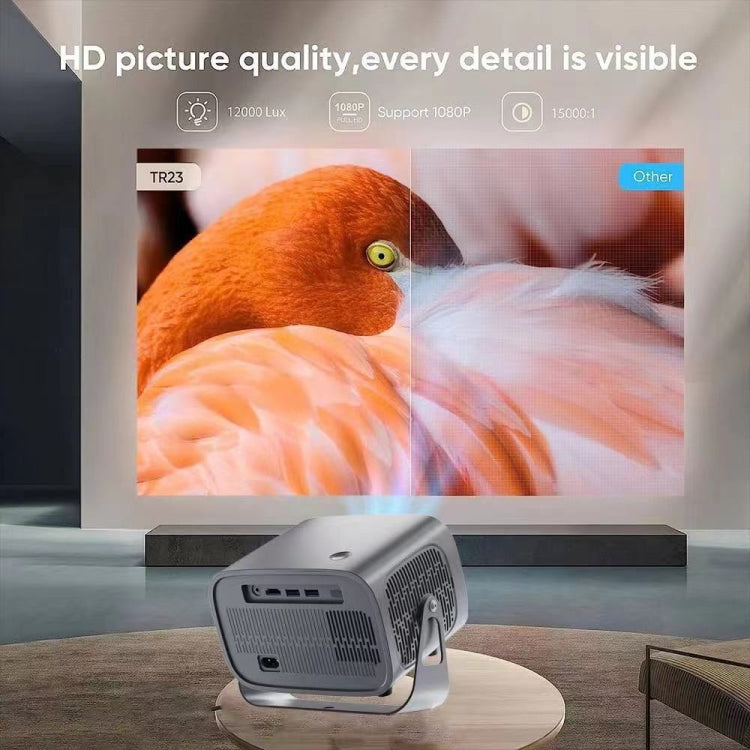 4K Smart Android Portable Projector EU Plug - Mini Projector by PMC Jewellery | Online Shopping South Africa | PMC Jewellery | Buy Now Pay Later Mobicred