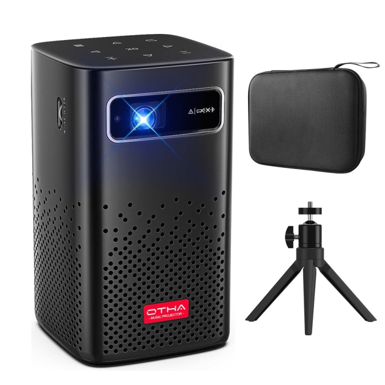 TOUMEI C900 Outdoor Portable Built-In Battery 4K HD Home Music Projector UK Plug(Black) - Mini Projector by TOUMEI | Online Shopping South Africa | PMc TechLife | Buy Now Pay Later Mobicred