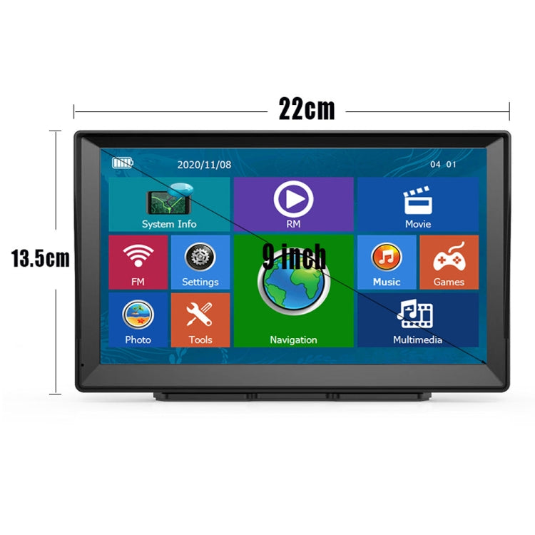 9 Inch 8G/256M Car GPS Navigator With Large Screen Capacitive Bluetooth Map, Area: Germany Map - Car MP3 & MP4 & MP5 by PMC Jewellery | Online Shopping South Africa | PMC Jewellery | Buy Now Pay Later Mobicred