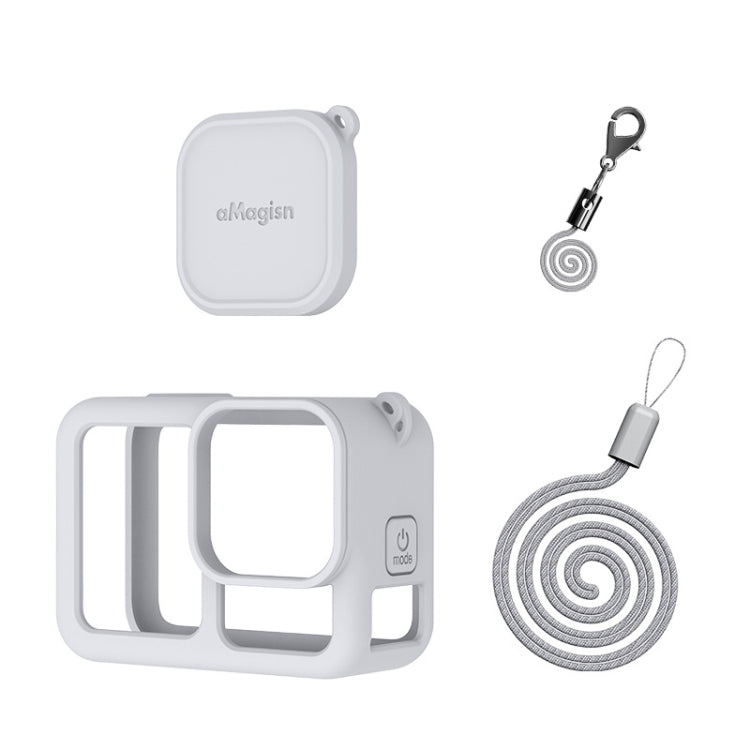 For GoPro HERO13 Black AMagisn Silicone Case Protective Cover(Light Gray) - Silicone Cases by aMagisn | Online Shopping South Africa | PMc TechLife | Buy Now Pay Later Mobicred