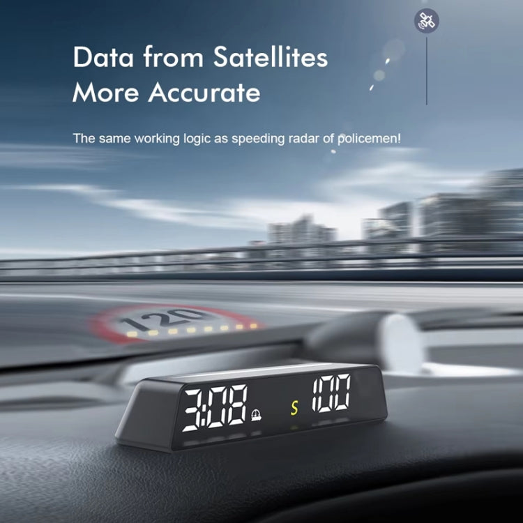 Head-up Display USB Powered High-definition Vehicle Code Altitude Meter(Blue White) - Head Up Display System by PMC Jewellery | Online Shopping South Africa | PMC Jewellery | Buy Now Pay Later Mobicred