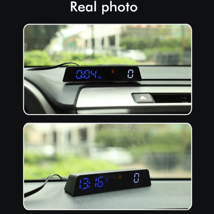 Head-up Display USB Powered High-definition Vehicle Code Altitude Meter(Blue White) - Head Up Display System by PMC Jewellery | Online Shopping South Africa | PMC Jewellery | Buy Now Pay Later Mobicred