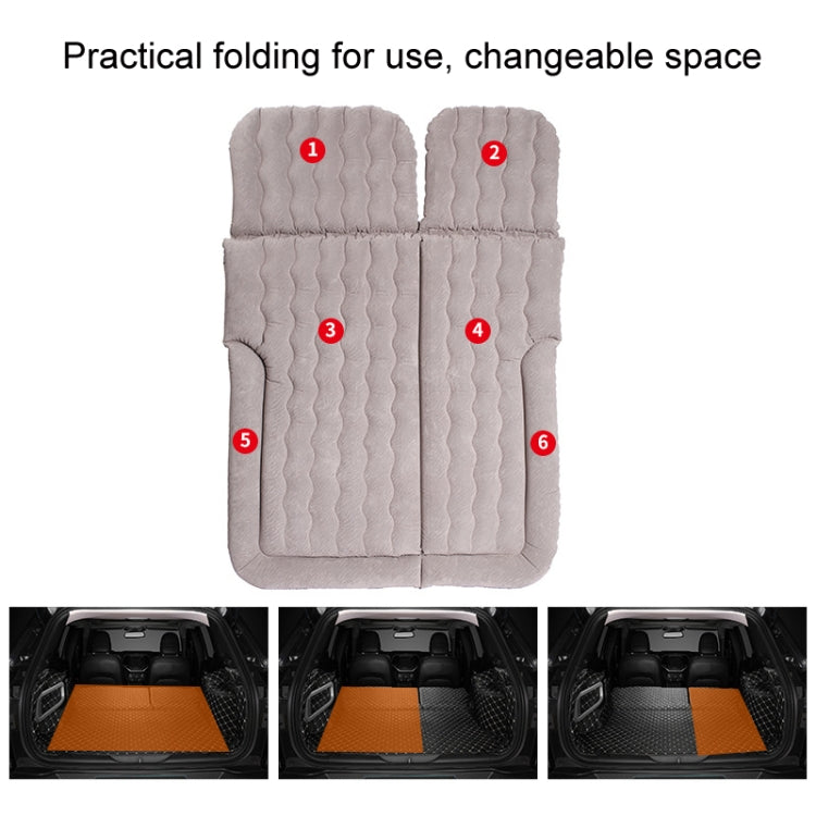 Inflatable Mattress For Car Travel SUV Rear Seat/Trunk, Color: Gray Dual-purpose Long Pier - Seat Accessories by PMC Jewellery | Online Shopping South Africa | PMC Jewellery | Buy Now Pay Later Mobicred