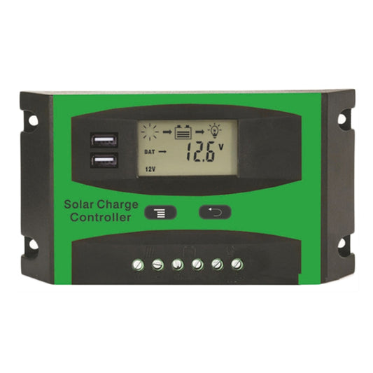 30A 12V/24V Solar Charge And Discharge Controller Dual USB Port LCD Solar Cells Panel Charge Regulator - Others by PMC Jewellery | Online Shopping South Africa | PMC Jewellery | Buy Now Pay Later Mobicred