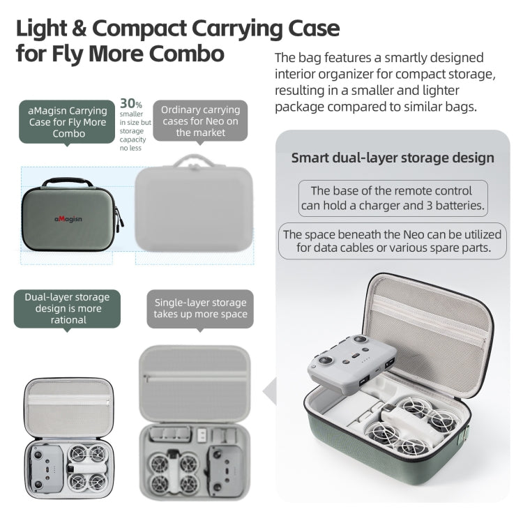 For DJI NEO Fly More Combo aMagisn Handbag Shoulder Bag(Black) - free shipping - PMC TechLife - Order now!