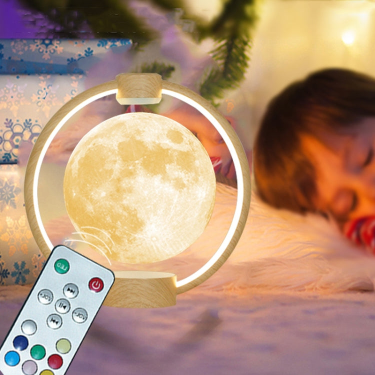 Magnetic Levitation Bluetooth Speaker Ornament Desktop Ambient Glow Night Lights, Style: Light Pattern Starry Moon(EU Plug) - Desk Lamps by PMc TechLife | Online Shopping South Africa | PMc TechLife | Buy Now Pay Later Mobicred