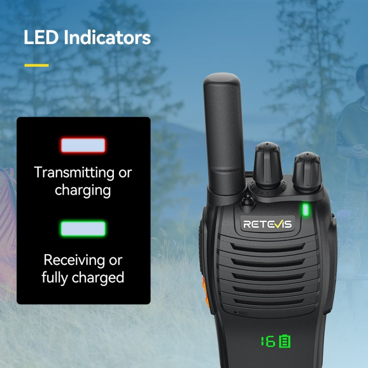 RETEVIS H777 16 Channels Compact Portable Handheld Walkie Talkie With Charging Base, Style: PMR - Handheld Walkie Talkie by RETEVIS | Online Shopping South Africa | PMC Jewellery | Buy Now Pay Later Mobicred