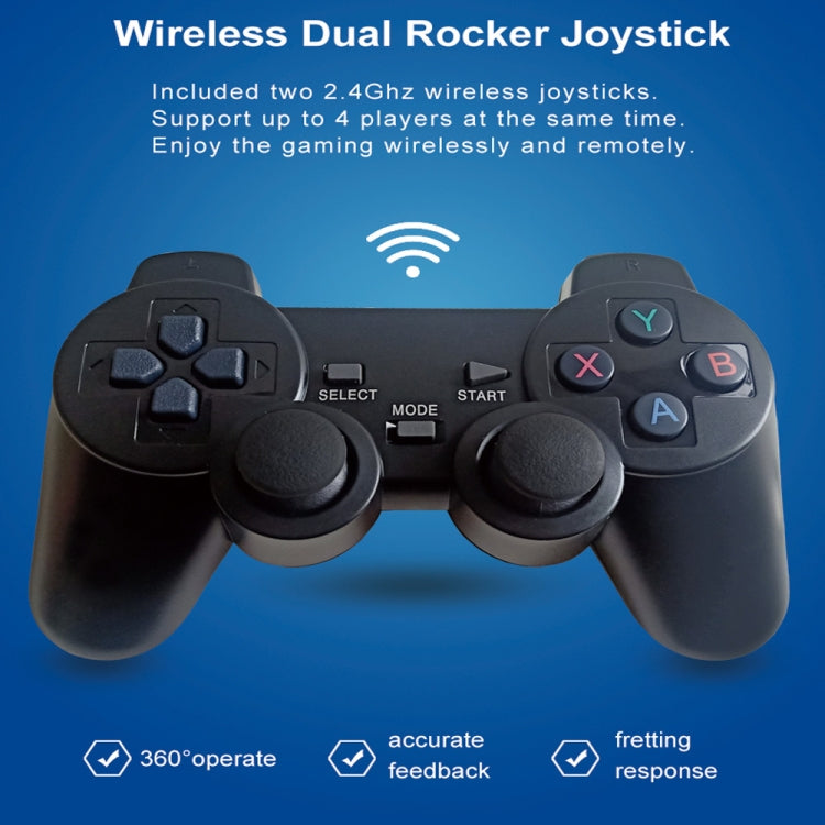 W8PRO 64G Dual System HD Wireless Joystick Retro Gaming Console With 36000+ Games EU Plug - Pocket Console by PMC Jewellery | Online Shopping South Africa | PMC Jewellery | Buy Now Pay Later Mobicred