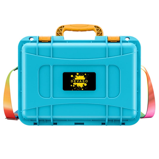 DEVASO For Switch / OLED IP67 Waterproof Storage Case Hardshell Bag, Color: Orange Blue+Shoulder Strap - Bags by DEVASO | Online Shopping South Africa | PMC Jewellery | Buy Now Pay Later Mobicred