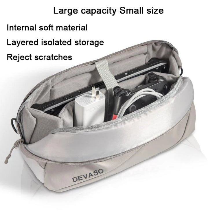 DEVASO Handheld Universal Storage Bag Crossbody Bag(Silver Enlarge) - Bags by DEVASO | Online Shopping South Africa | PMC Jewellery | Buy Now Pay Later Mobicred