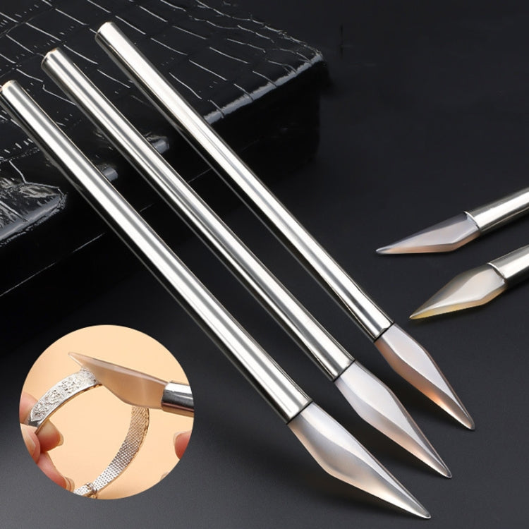 Gold And Silver Jewelry Polishing Scraping Shining Agate Knife Sanding Tool, Model: Steel Handle Knife Large - Jewelry Tools by PMC Jewellery | Online Shopping South Africa | PMC Jewellery | Buy Now Pay Later Mobicred