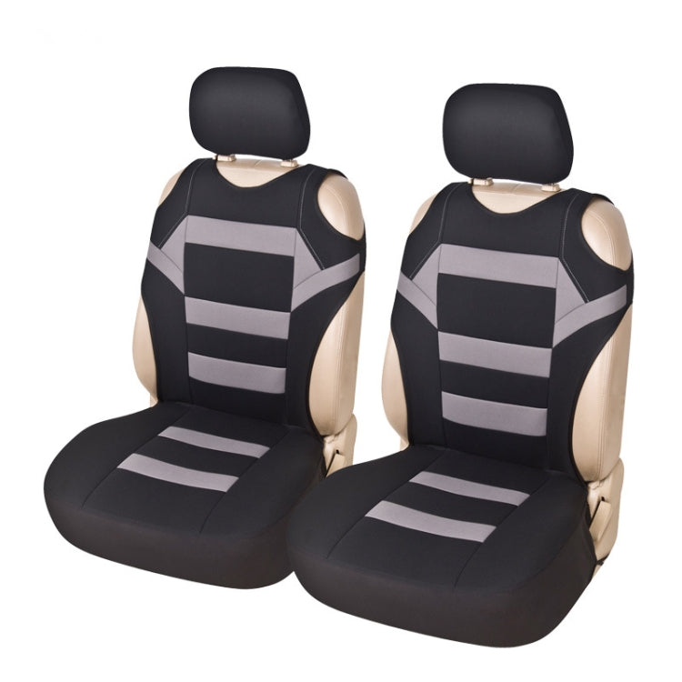 Car Vest Style Double Front Seat Interior Seat Cover(Gray) - Seat Accessories by PMC Jewellery | Online Shopping South Africa | PMC Jewellery | Buy Now Pay Later Mobicred