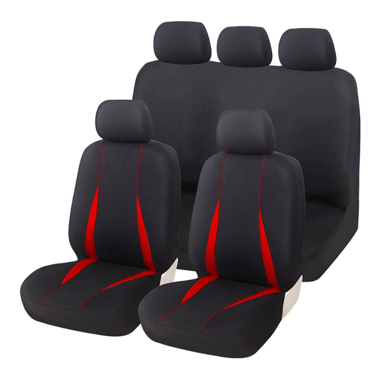 Cars All Seasons Universal All-Inclusive Fabric Seat Cover(33055 Red) - Seat Accessories by PMC Jewellery | Online Shopping South Africa | PMC Jewellery | Buy Now Pay Later Mobicred