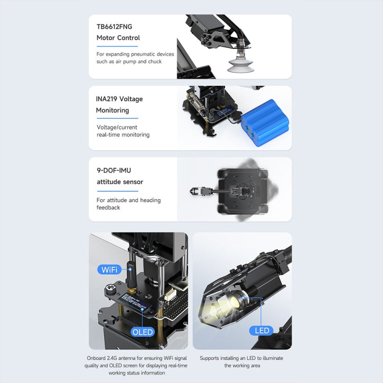 Waveshare 25118 RoArm-M2-S Desktop Robotic Arm Kit, Based On ESP32, 4-DOF(US Plug) - free shipping - PMc TechLife - Order now!