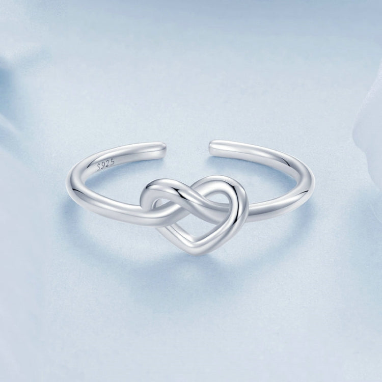 Women Heart-wrapped Adjustable Open Ring(BSR565-E) - Rings by PMC Jewellery | Online Shopping South Africa | PMC Jewellery | Buy Now Pay Later Mobicred