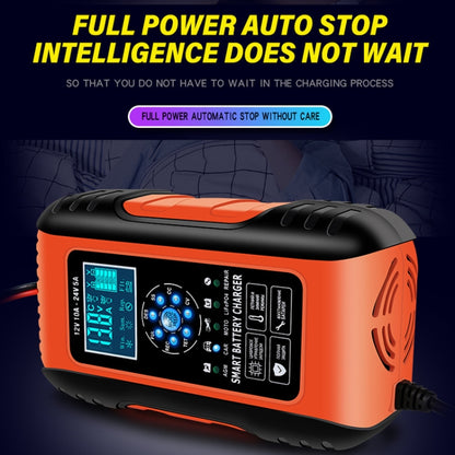 ANHTCzyx 12V/24V 6-180AH 7-Stage Smart Car Motorcycle Battery Charger(EU Plug) - Battery Charger by ANHTCzyx | Online Shopping South Africa | PMC Jewellery | Buy Now Pay Later Mobicred