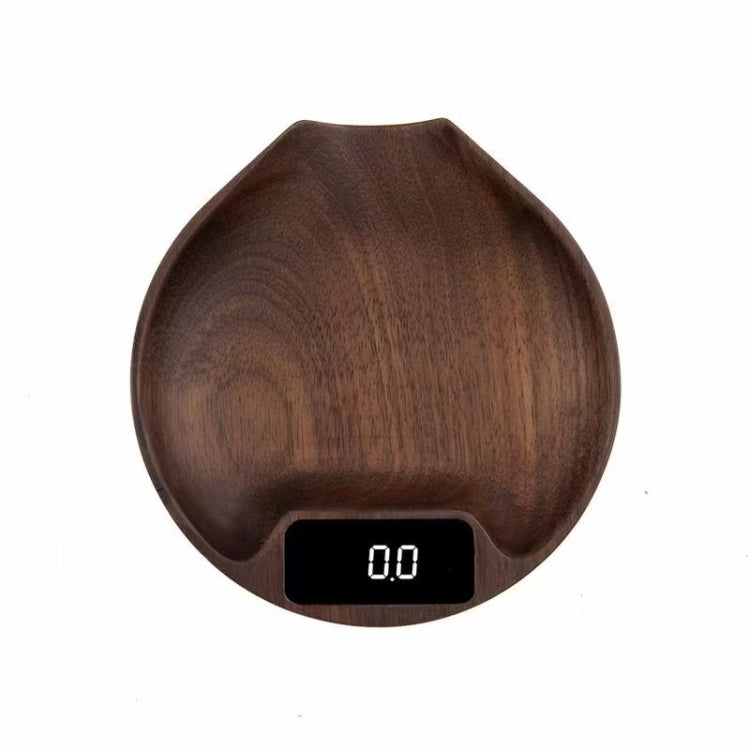 100g/0.1g Wood Electronic Tea Coffee Scale Kitchen Bar Scale(Ebony) - Kitchen Scales by PMC Jewellery | Online Shopping South Africa | PMC Jewellery | Buy Now Pay Later Mobicred