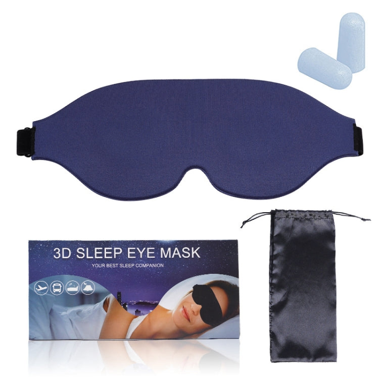 4 In 1 3D Sleep Eye Mask Memory Foam Non-pressure Shading Sleeping Blindfold(Blue) - free shipping - PMC TechLife - Order now!