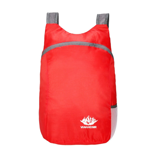 Vanaheimr Folding Lightweight Storage Bag Waterproof Shoulder Bag Outdoor Sports Backpacks(Red) - Backpacks by Vanaheimr | Online Shopping South Africa | PMC Jewellery | Buy Now Pay Later Mobicred