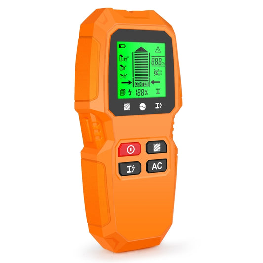 HW-QB6 5 In 1 Wall Scanner Handheld Stud Finder Wood Current Metal Live Wires Detection(Orange) - Metal Detector by PMC Jewellery | Online Shopping South Africa | PMC Jewellery | Buy Now Pay Later Mobicred