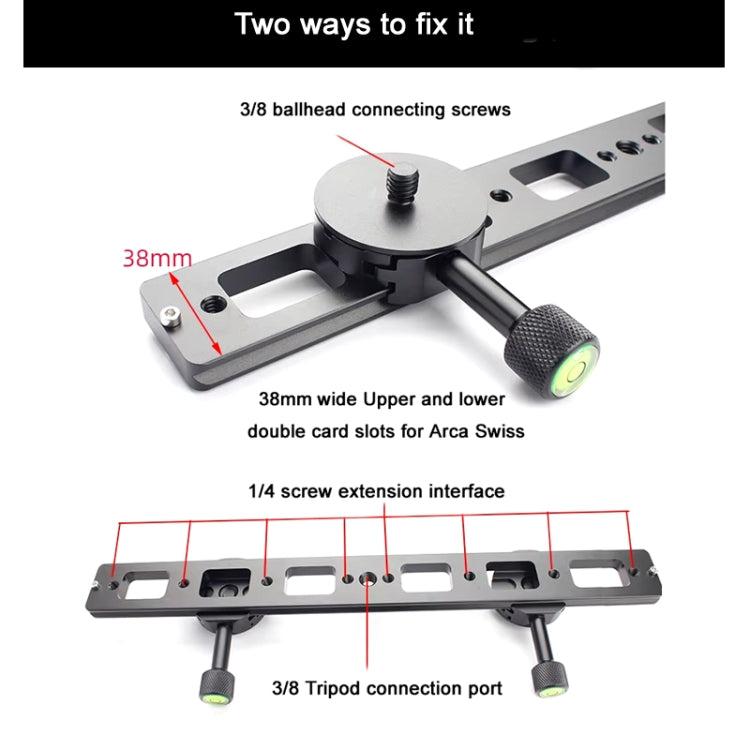 Double Camera Bracket Arca Swiss Quick Release Plate, Spec: Movable Base - Quick Release Plate by PMC TechLife | Online Shopping South Africa | PMC TechLife | Buy Now Pay Later Mobicred