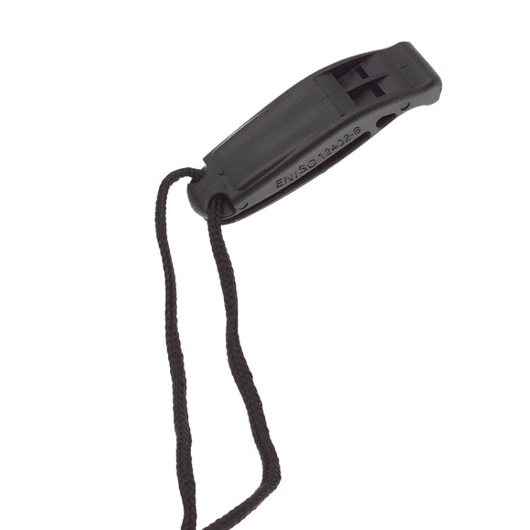 Dual-Frequency Outdoor Survival Whistle With Built-In Lanyard(Black) - Emergency Tools by PMC TechLife | Online Shopping South Africa | PMC TechLife | Buy Now Pay Later Mobicred