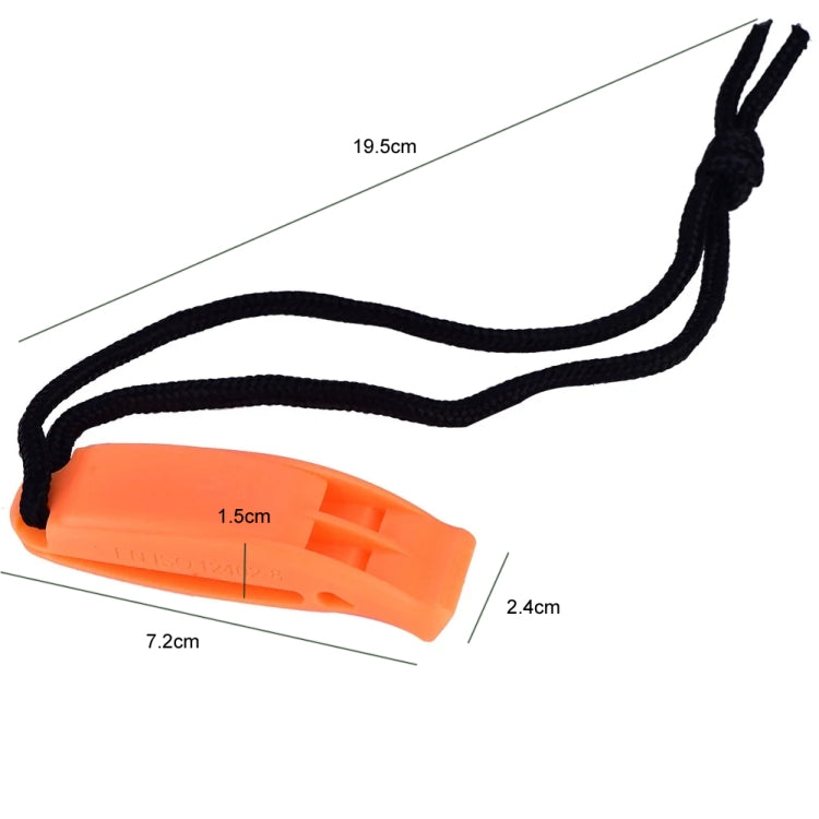 Dual-Frequency Outdoor Survival Whistle With Built-In Lanyard(Black) - Emergency Tools by PMC TechLife | Online Shopping South Africa | PMC TechLife | Buy Now Pay Later Mobicred