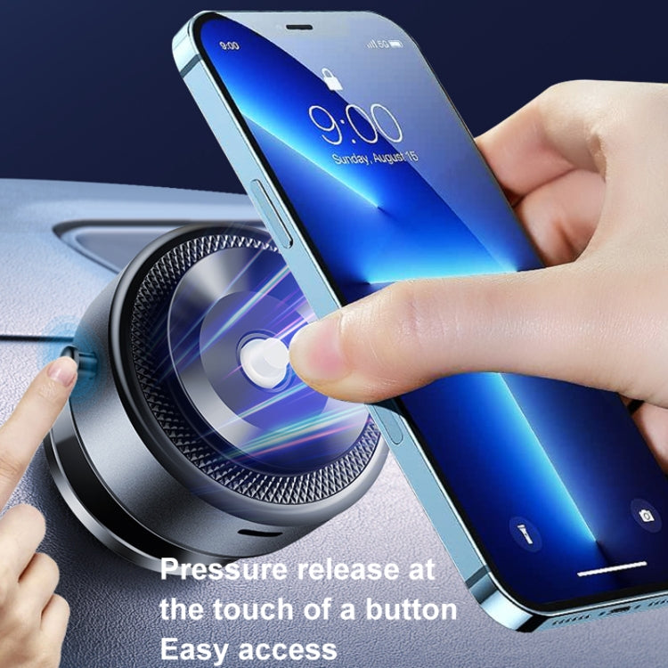 AIMITE M12 Car Phone Magnetic Rotating Holder Vacuum Suction Cup Strong Magnetic Support Bracket(Black) - free shipping - PMC Jewellery - Order now!