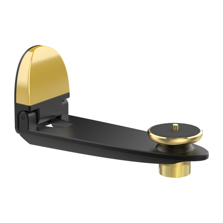 Aluminum Alloy Pan Head Adjustable Foldable Projector Wall Mount(Black Gold) - Other by PMC TechLife | Online Shopping South Africa | PMC TechLife | Buy Now Pay Later Mobicred