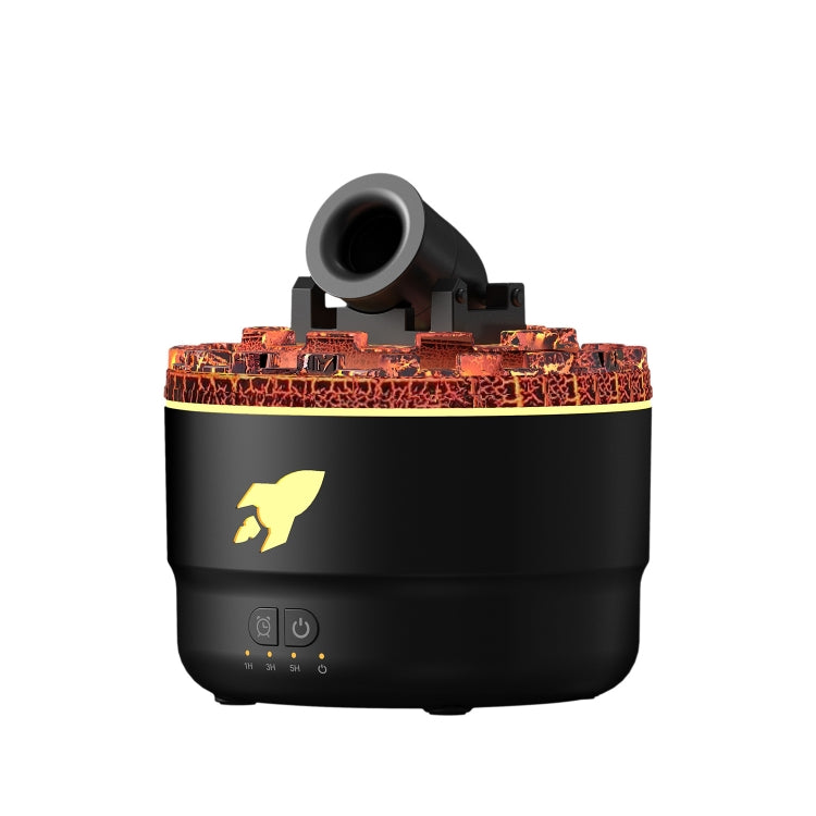 Turret Shape Aromatherapy Humidifier With 3-speed Timer 7-color Atmosphere Light USB Plug Black - free shipping - PMC TechLife - Order now!