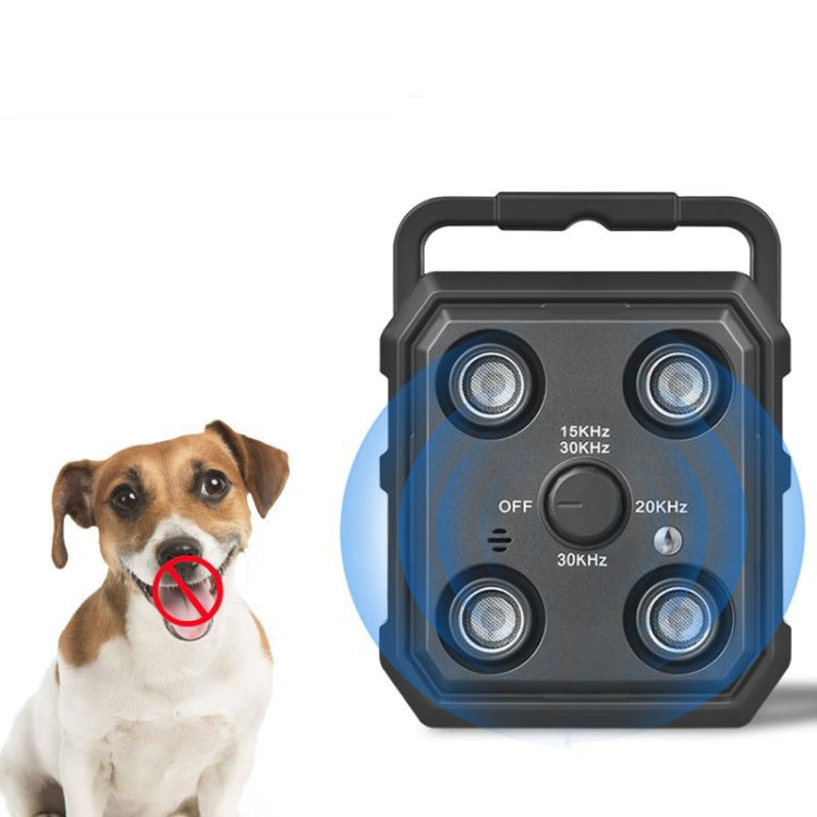 AI Intelligent Recognition Ultrasonic Bark Stopper Portable Dog Training Device Repellent(Black) - Training Aids by PMC TechLife | Online Shopping South Africa | PMC TechLife | Buy Now Pay Later Mobicred