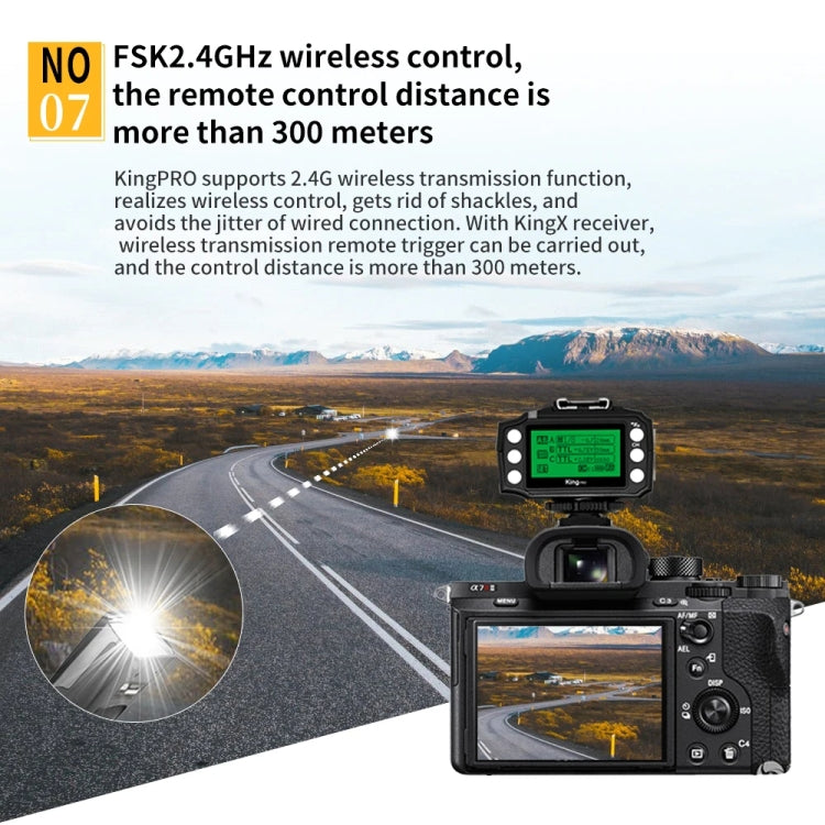 For Sony Pixel King Pro Camera Wireless Radio Flash TTL Transmitter and Receiver - free shipping - PMC TechLife - Order now!