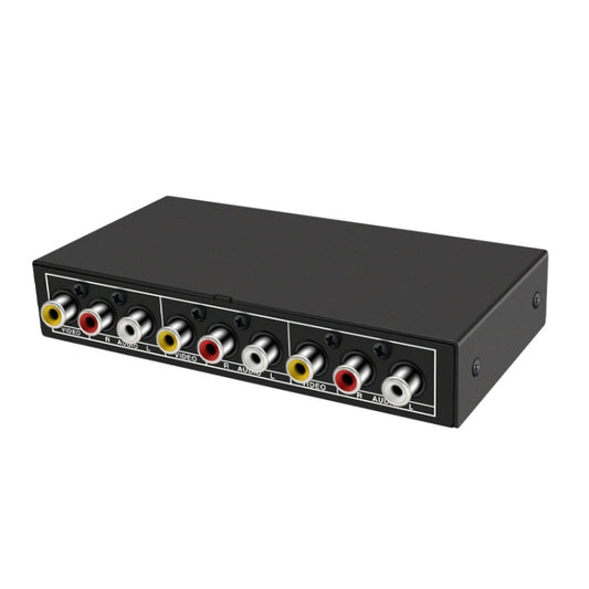 VSW21 AV 2 In 1 Out Audio Switcher RCA Audio Selector Box - Splitter Adapter by PMC Jewellery | Online Shopping South Africa | PMC Jewellery | Buy Now Pay Later Mobicred