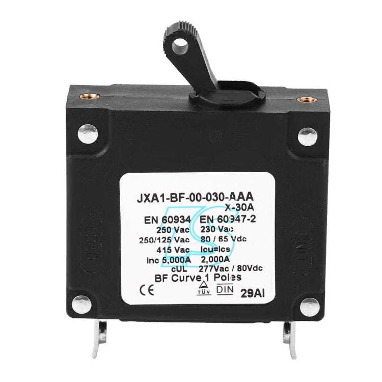 80V DC Overload Hydraulic Reset Circuit Breaker, Rated Current: 30A - Fuse by PMC Jewellery | Online Shopping South Africa | PMC Jewellery | Buy Now Pay Later Mobicred