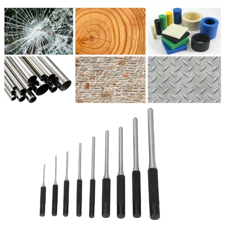9-in-1 Heavy Duty Roll Pin Punch Set Round Punch Removal Tools, Spec: Canvas Packaging - free shipping - PMc TechLife - Order now!