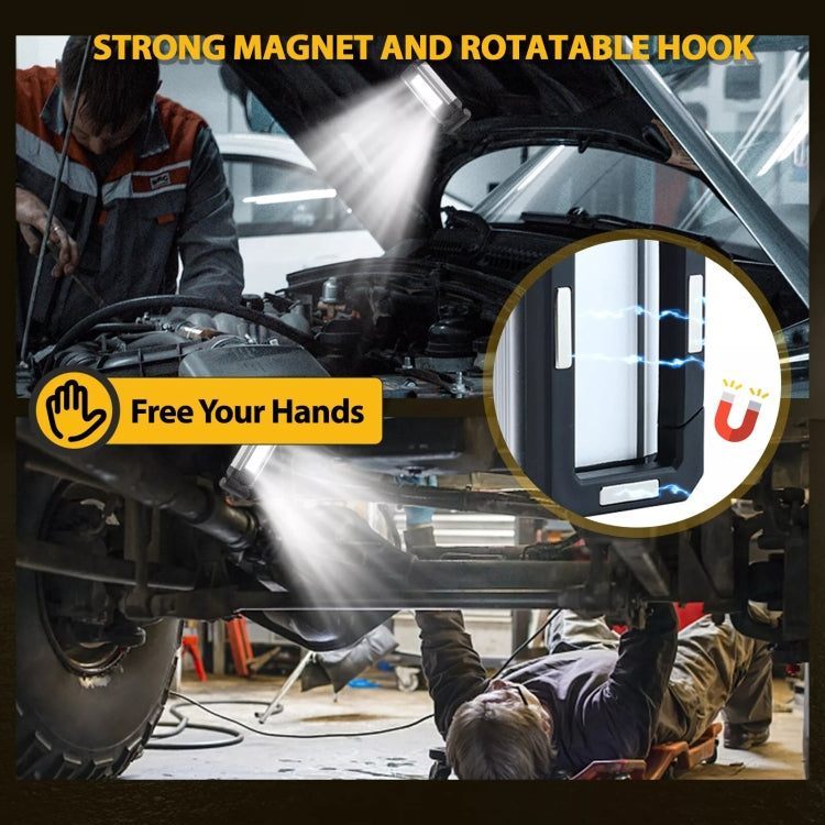 E-SMARTER K011 USB Rechargeable Repair Light With Magnet COB Strong Light Flashlight, Style: A Foldable Red - Other Tools by E-SMARTER | Online Shopping South Africa | PMC Jewellery | Buy Now Pay Later Mobicred